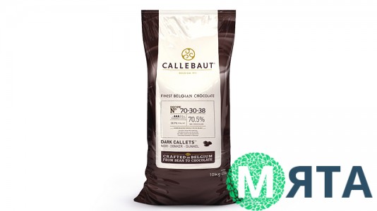 Шоколад темный Callebaut 70-30-38. 70,5 %,  400 грамм